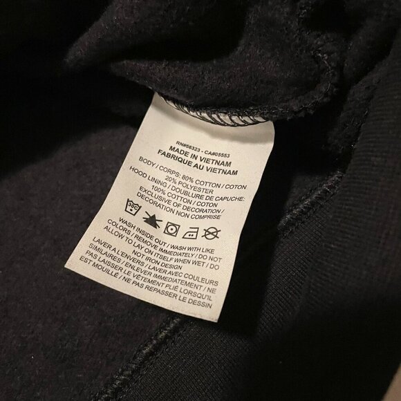 Nike Black Funnel Neck Pullover Logo Swoosh Sweatshirt Womems Medium - Picture 9 of 16